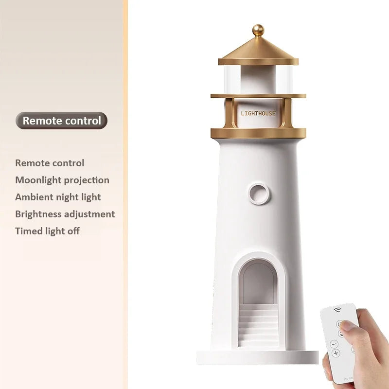 LuxeLUMO Lighthouse Moon Lamp